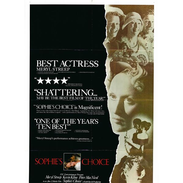 Sophie's Choice original 1982 vintage one sheet movie poster