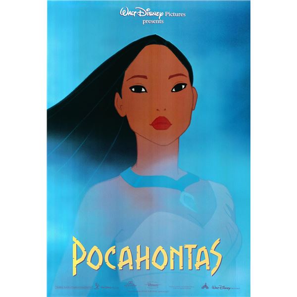 Pocahontas original 1995 vintage international one sheet movie poster