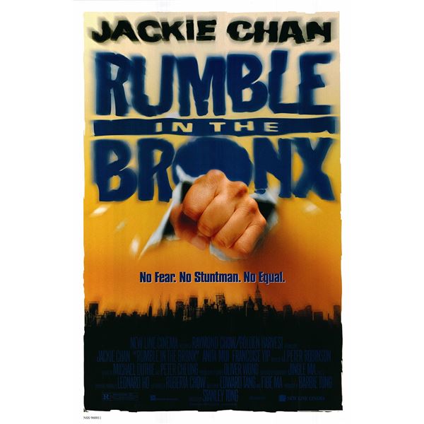 Rumble in the Bronx original 1996 vintage advance one sheet movie poster