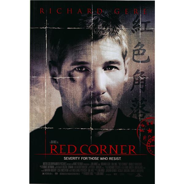 Red Corner original 1997 vintage one sheet movie poster
