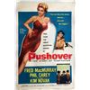 Image 1 : Pushover 1954 original vintage line backed one sheet movie poster