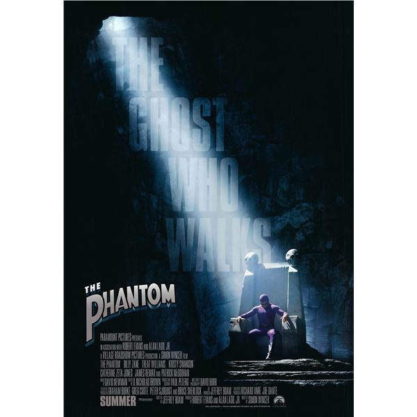 The Phantom original 1996 vintage advance one sheet movie poster