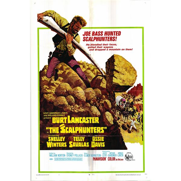 The Scalphunters original 1968 vintage one sheet movie poster