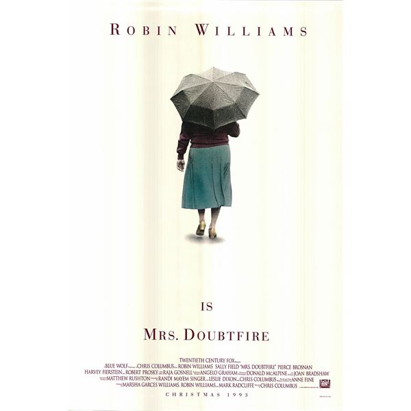 Mrs. Doubtfire original 1993 vintage advance one sheet movie poster