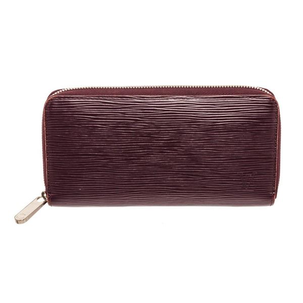 Louis Vuitton Purple Epi Leather Zippy Wallet