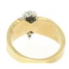 Image 4 : 14k Yellow Gold 0.50 ctw Terraced Round Brilliant Diamond Cluster Cocktail Ring