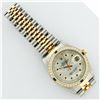 Image 6 : Rolex Mens 2 Tone Mother Of Pearl Diamond & Sapphire Datejust Wristwatch