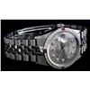 Image 3 : Rolex Mens Stainless Steel Gray Diamond & Ruby Oyster Perpetual Datejust Wristwa