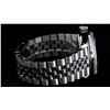 Image 7 : Rolex Mens Stainless Steel Gray Diamond & Ruby Oyster Perpetual Datejust Wristwa