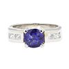 Image 2 : 1.98 ctw Sapphire And Diamond Ring - Platinum