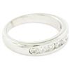 Image 6 : Classic Platinum .80 ctw Channel Set Round Brilliant VS Diamond Wedding Band Rin