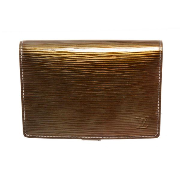 Louis Vuitton Gold Epi Leather Agenda PM Wallet