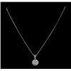 Image 2 : 0.79 ctw Diamond Necklace - 14KT White Gold
