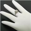 Image 3 : Antique Art Deco Platinum 0.78 ctw Old Mine Cut Diamond Filigree Engagement Ring
