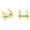 Image 3 : Authentic Cartier Men's 14K Yellow Gold Double Hinged Square Ribbed Cuff Links