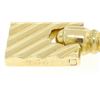 Image 4 : Authentic Cartier Men's 14K Yellow Gold Double Hinged Square Ribbed Cuff Links