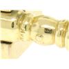 Image 7 : Authentic Cartier Men's 14K Yellow Gold Double Hinged Square Ribbed Cuff Links