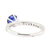 Image 3 : 1.40 ctw Sapphire and Diamond Ring - 14KT White Gold