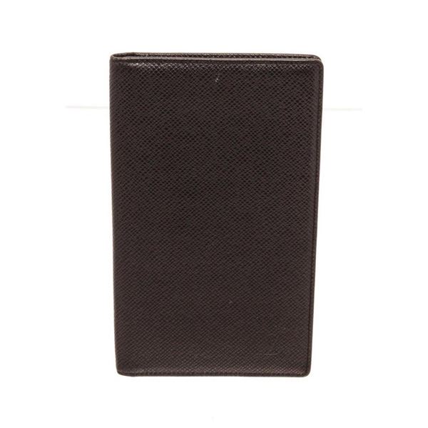 Louis Vuitton Black Canvas Leather Porte Long Card Wallet