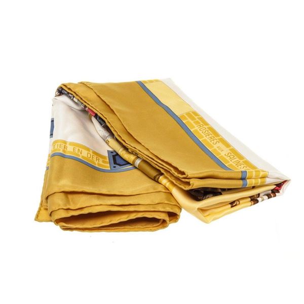 Hermes Multicolor Les Haras Scarf
