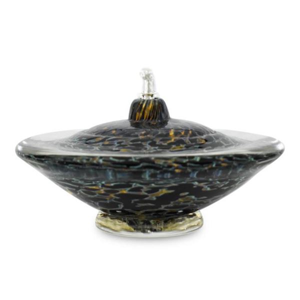 Small Saturn Oil Lamp by GartnerBlade Glass
