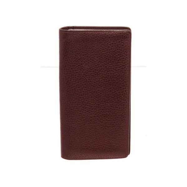 Louis Vuitton Burgundy Canvas Leather Brazza Wallet