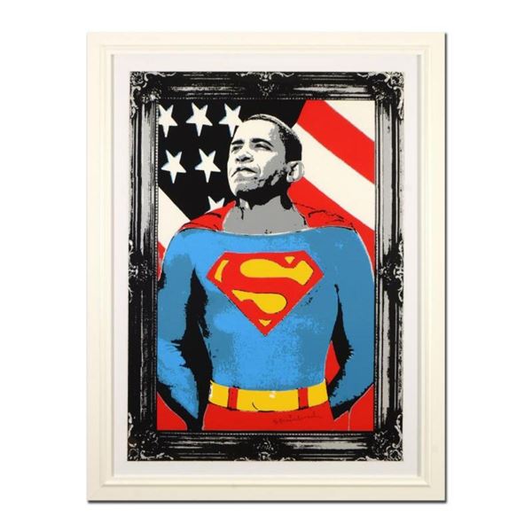Obama Superman (Silver) by Mr Brainwash