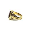 Image 2 : 3.70 ctw Cabochon Mixed Amethyst Ring - 14KT Yellow Gold