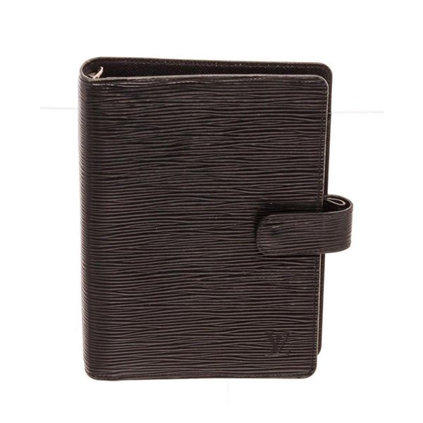 Louis Vuitton Black Agenda MM Wallet