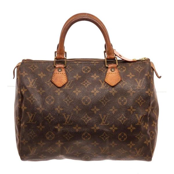 Louis Vuitton Brown Monogram Speedy 30cm Satchel Bag