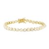 Image 1 : 11.19 ctw Diamond Tennis Bracelet - 14KT Yellow Gold