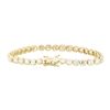 Image 2 : 11.19 ctw Diamond Tennis Bracelet - 14KT Yellow Gold