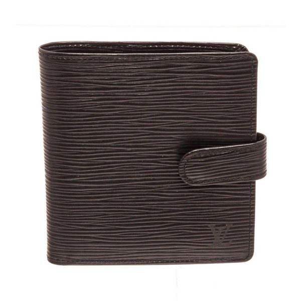 Louis Vuitton Black Compact Tab Bifold Wallet