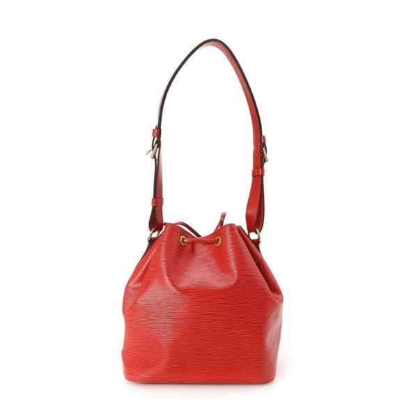 Louis Vuitton Red Petit Noe Shoulder Bag