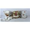 Image 1 : GOLDEN ROSE & ROYAL CHELSEA BONE CHINA