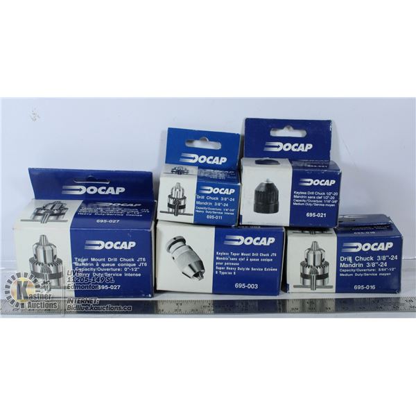 NEW DOCAP 5 DRILL CHUCKS