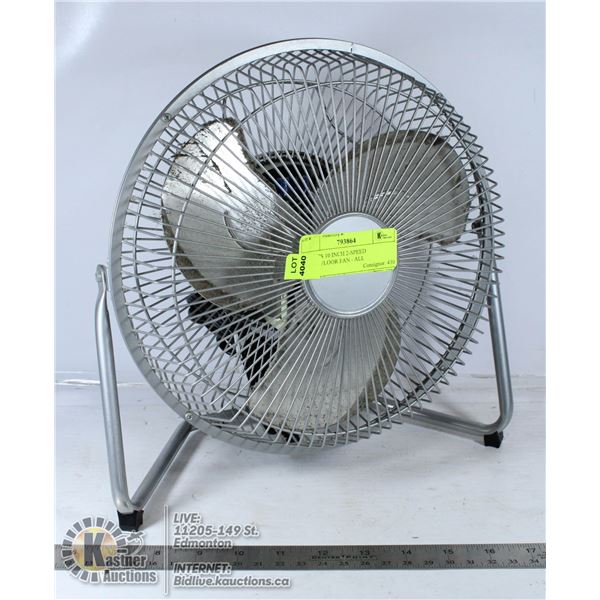 PELONIS 10 INCH 2-SPEED TABLE/FLOOR FAN - ALL