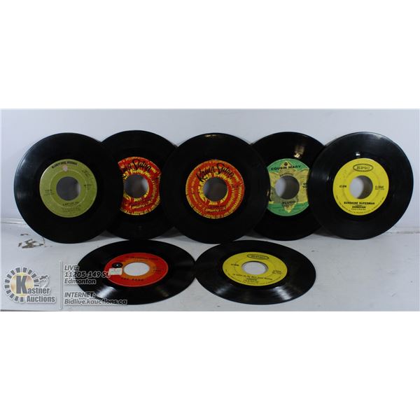 7 45 RPM JUKE BOX RECORDS LOVIN SPOONFUL, FLUDD,