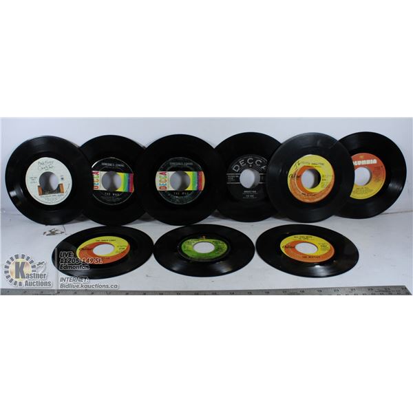 9 45 RPM JUKE BOX RECORDS 2X PINK FLOYD, 4X BEATLE