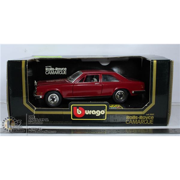 BBURAGO DIE-CAST 1:22 SCALE ROLLS ROYCE CAMARGUE