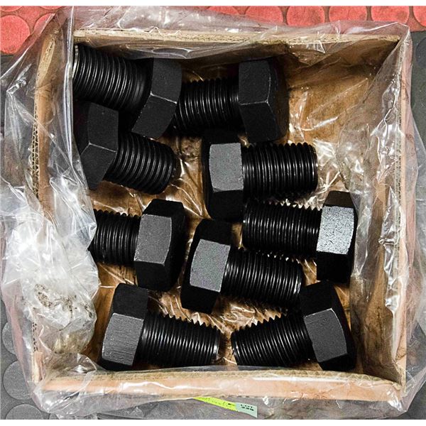 BOX OF 9 HEX BOLTS 1 3/4 X 2 1/2 GRADE 8
