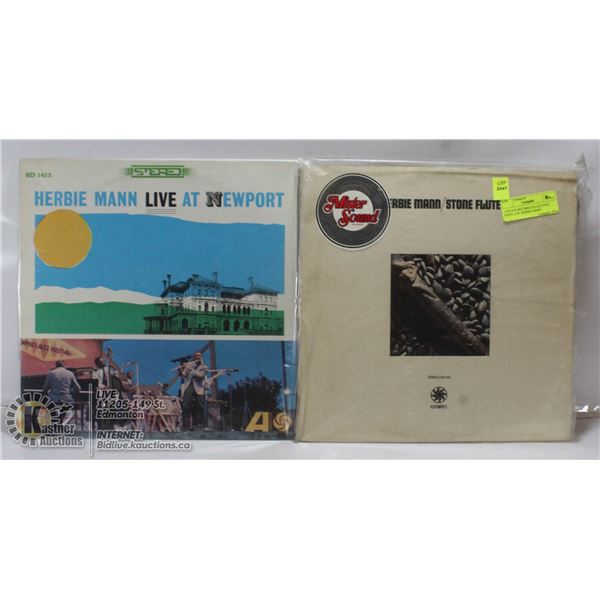 2 ESTATE RECORD COLLECTION VINYL LPS. HERBIE MANN
