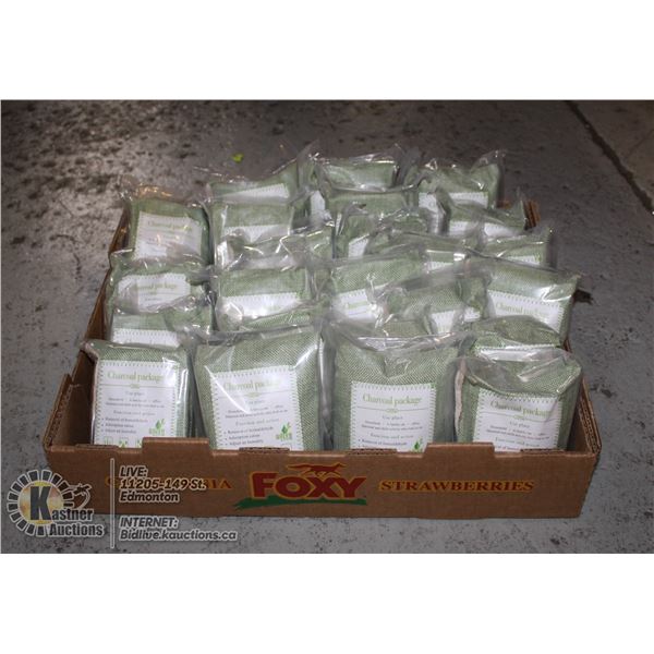 FLAT OF CHARCOAL PACKAGES 200G EACH