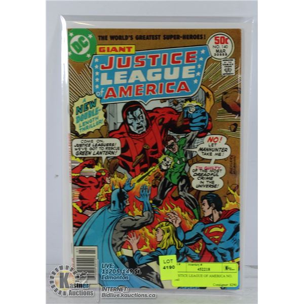 JUSTICE LEAGUE OF AMERICA NO. 140