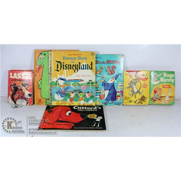 TOTE OF 1960'S CHILDRENS / DISNEY BOOKS