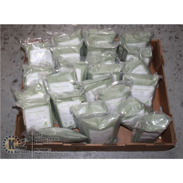 FLAT OF CHARCOAL PACKAGES 200 G EA