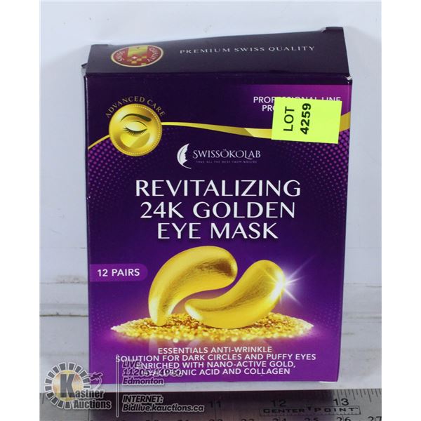 REVITALIZING 24K GOLDEN EYE MASK