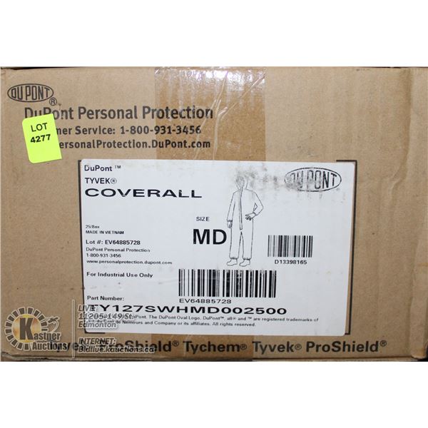 CASE OF DUPONT TYVEK PRO SHIELD TYCHEM COVERALL