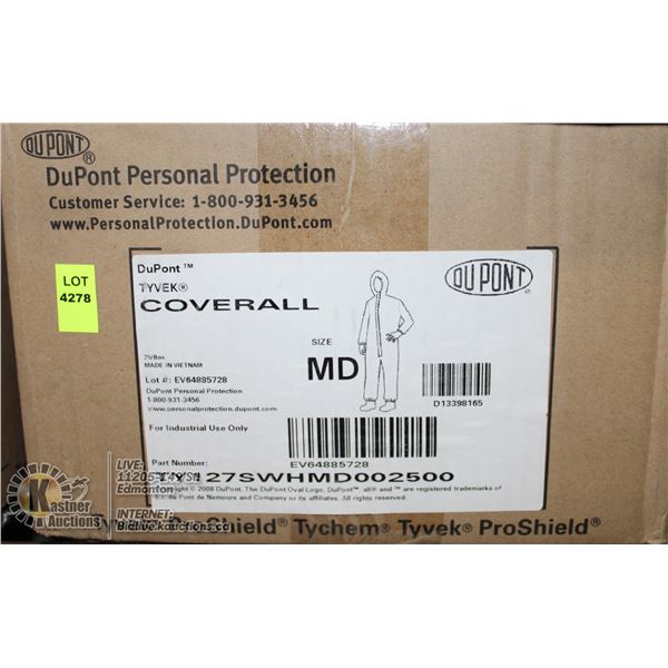 CASE OF DUPONT TYVEK PRO SHIELD TYCHEM COVERALL