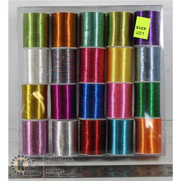 20 SPOOLS OF THREAD FOR SEWING MACHINE